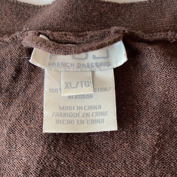 Brown v-neck sweater - Picture 3 of 4